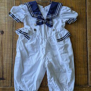 VINTAGE Baby Sailor Girl One Piece